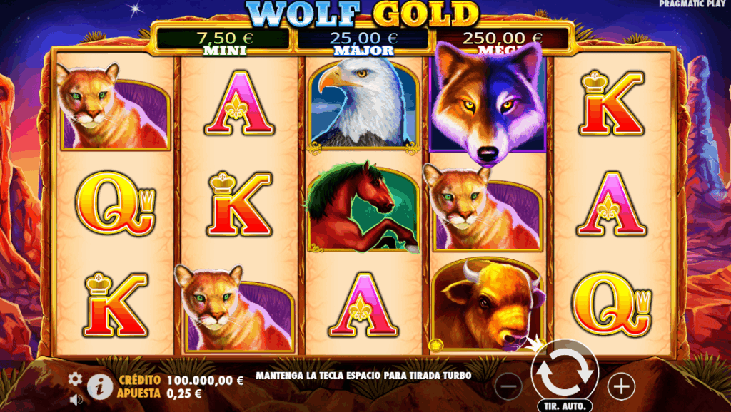 Juego de tragamonedas Wolf Gold como parte de los especiales de Uzu en hot n’ cold para divertirse